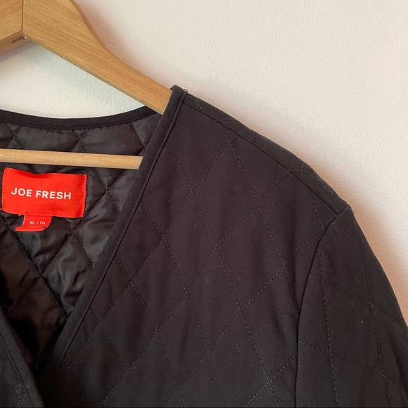 Black Quilted Jacket // Joe Fresh - Picture 4 of 5